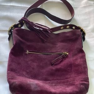 Suede Coach Purse